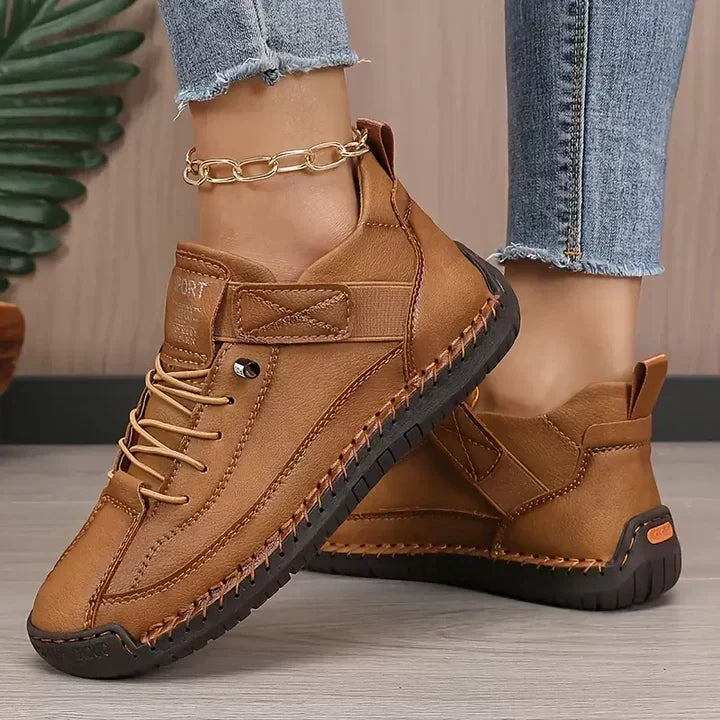 Women's Orthopedic Leather Trainers