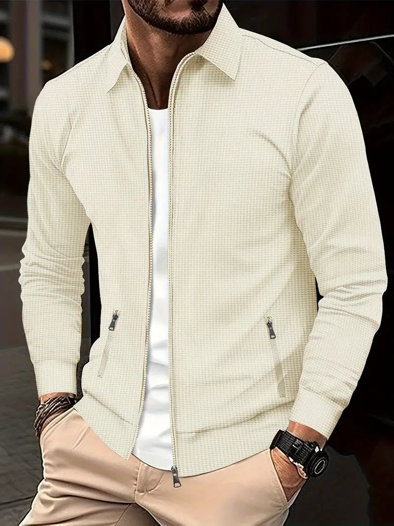 Men's Zip-Up Casual Shirt