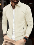 Men's Zip-Up Casual Shirt