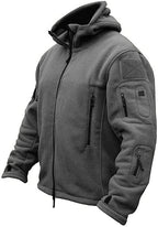 Men's Hooded Multi Pocket Fleece Jacket