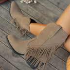 Women's Fringe Western Cowboy Boots