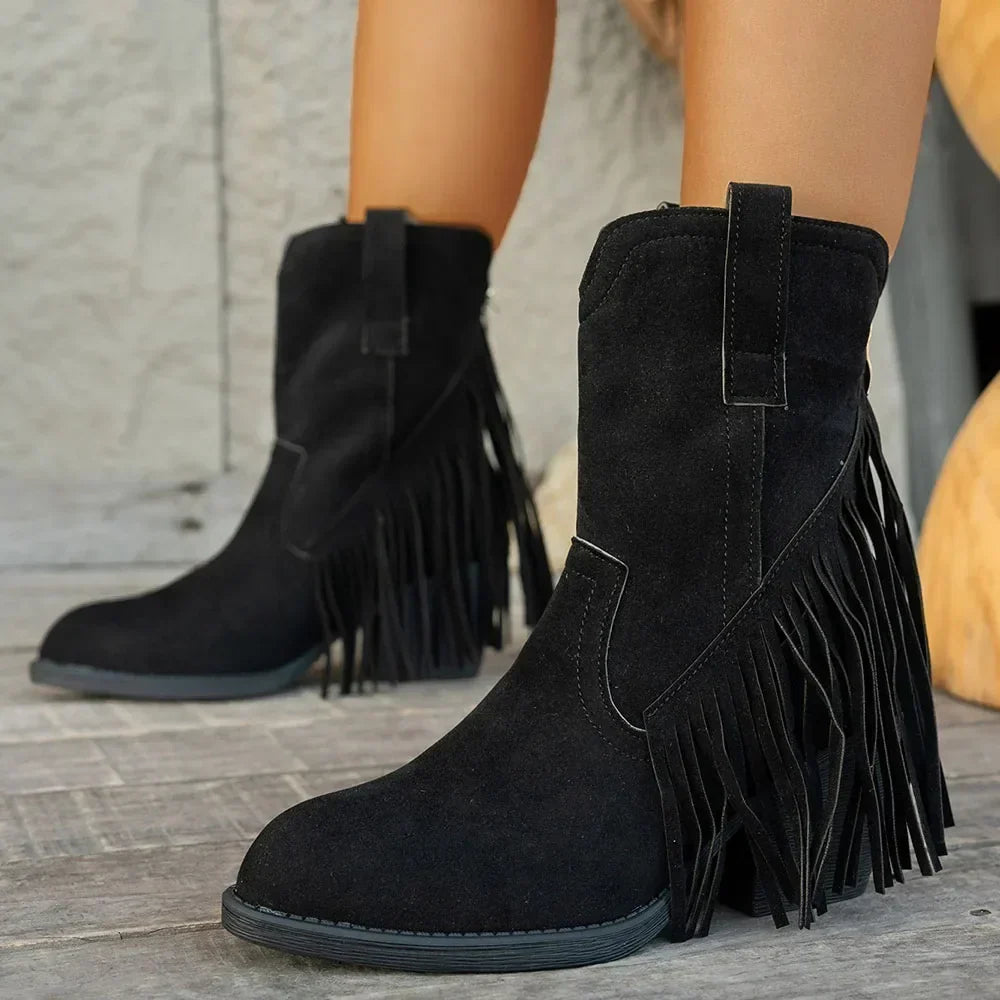 Women's Fringe Western Cowboy Boots