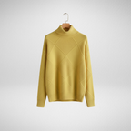 Women's Diamond Knit Roll-Neck Jumper
