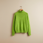 Women's Diamond Knit Roll-Neck Jumper