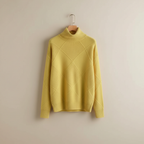 Women's Diamond Knit Roll-Neck Jumper