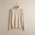 Women's Diamond Knit Roll-Neck Jumper