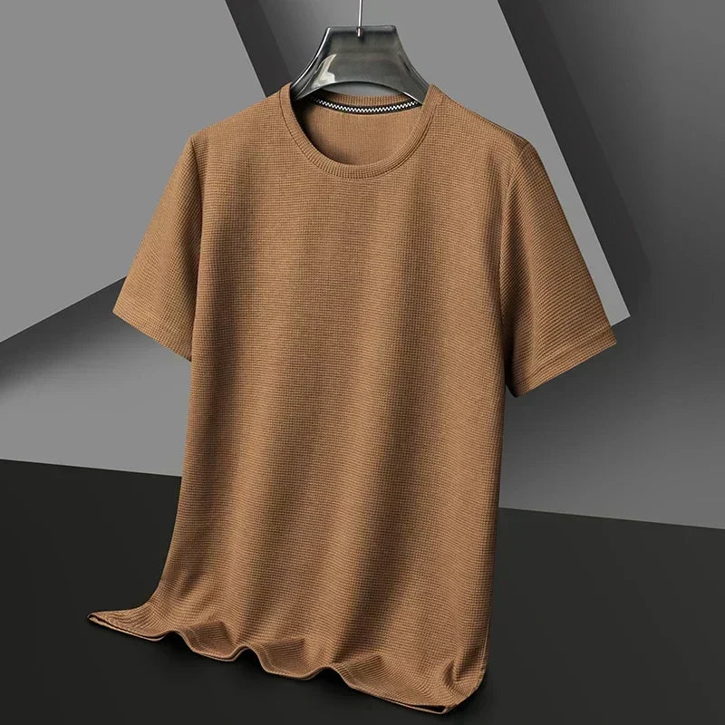 Men's Crew Neck Textured T Shirt