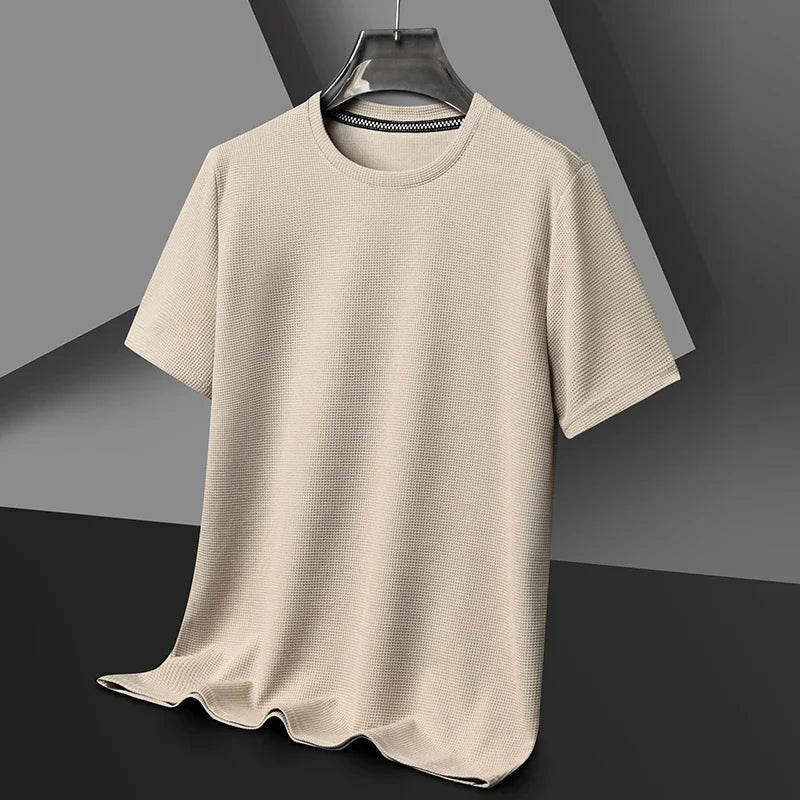 Men's Crew Neck Textured T Shirt