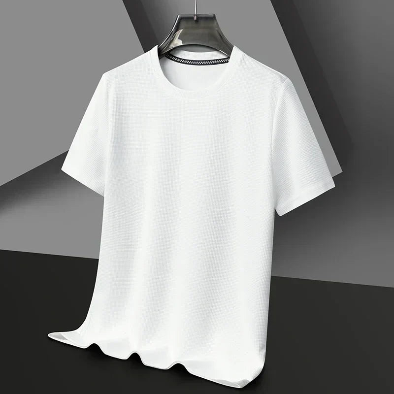 Men's Crew Neck Textured T Shirt