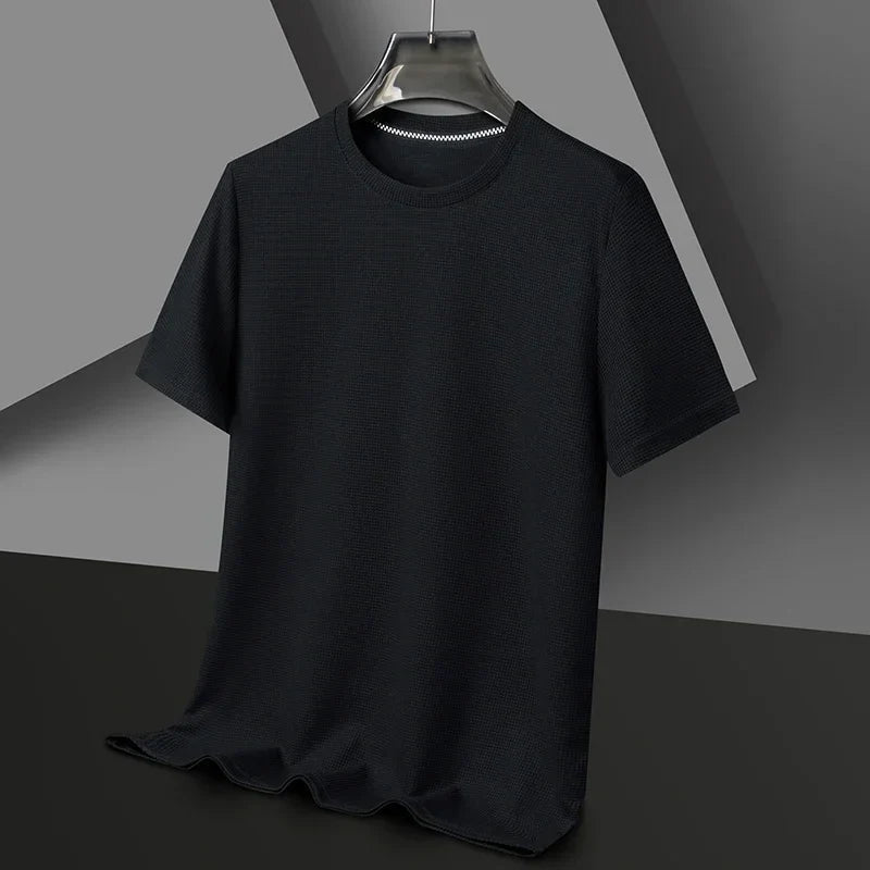Men's Crew Neck Textured T Shirt