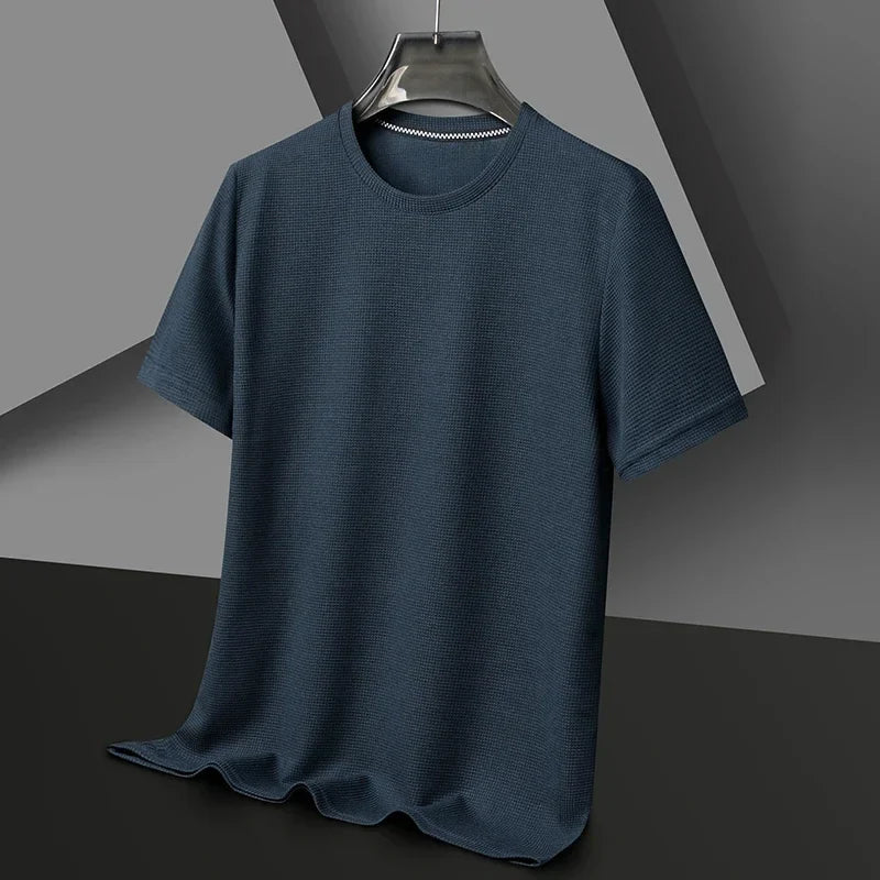 Men's Crew Neck Textured T Shirt