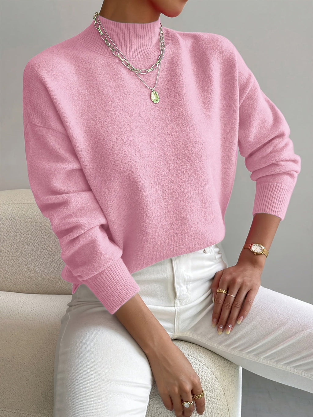 Women's Mock Neck Jumper