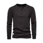 Men's Waffle Henley Shirt