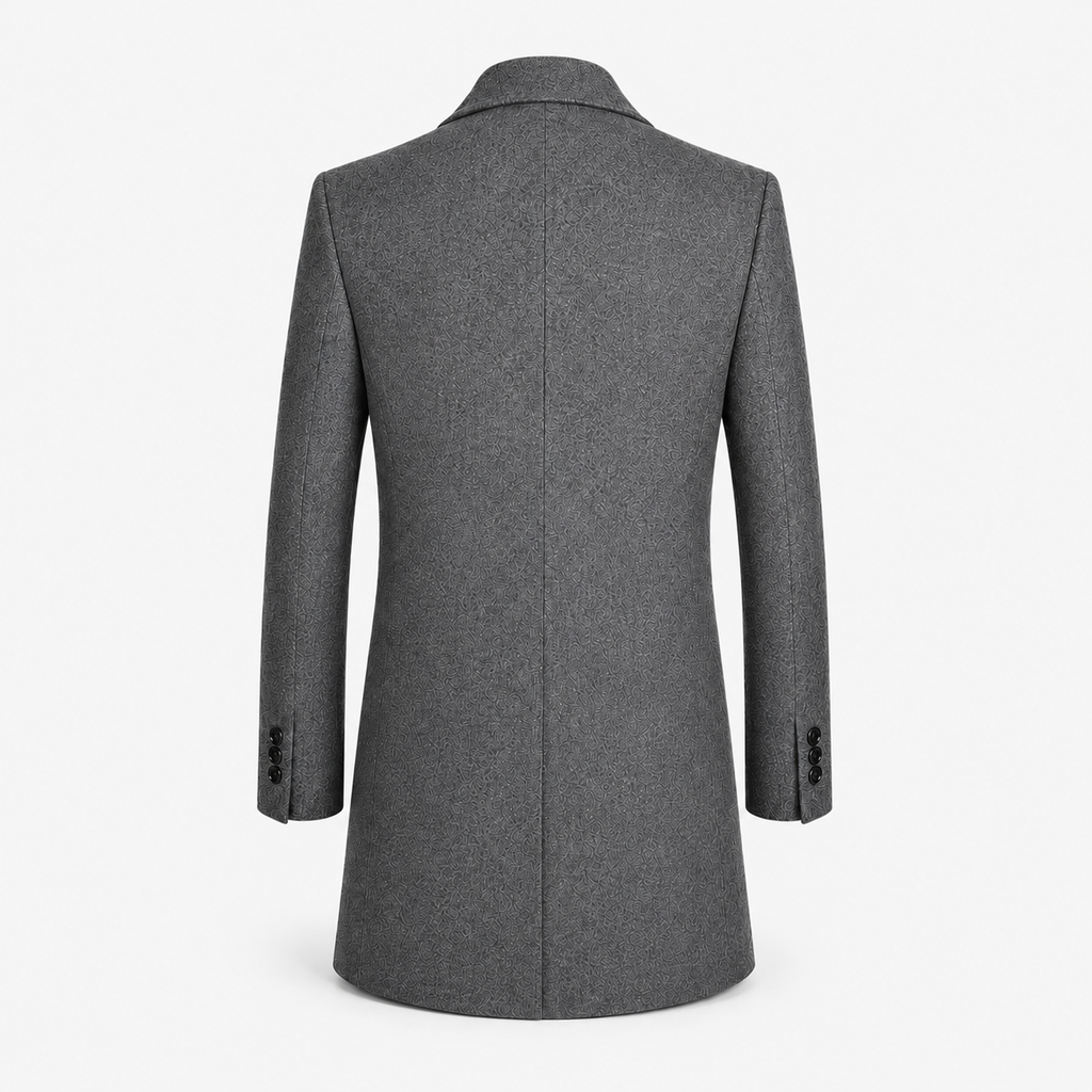 Men's Refined Mid Length Tweed Coat