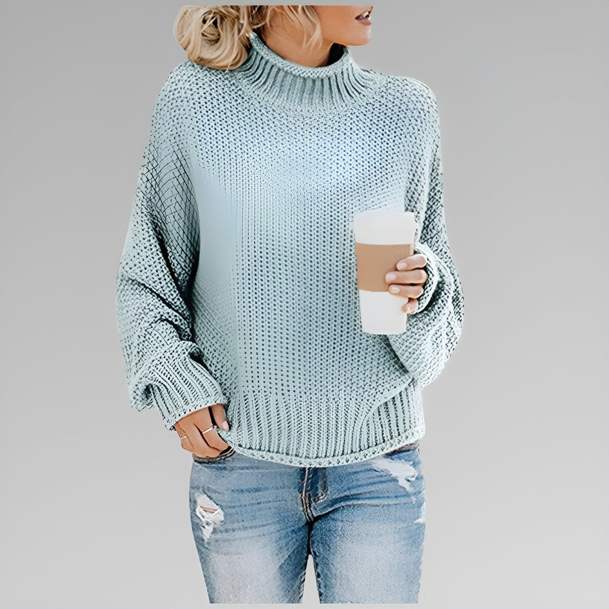 Women's Chunky Roll Neck Jumper