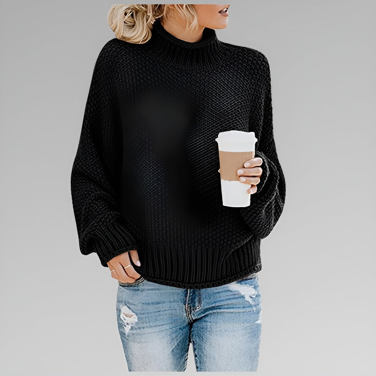 Women's Chunky Roll Neck Jumper