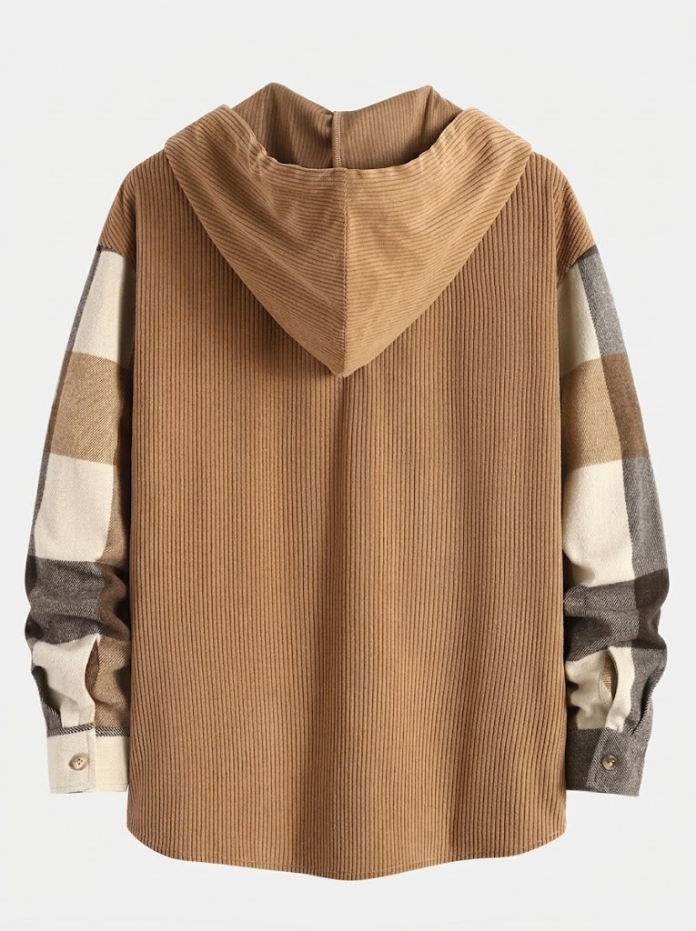 Men's Hooded Corduroy Trouser Set