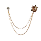 Men's Vintage Double Chain Brooch