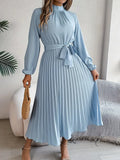 Women's Pleated Midi Dress