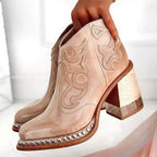 Women's Western Leather Ankle Boots