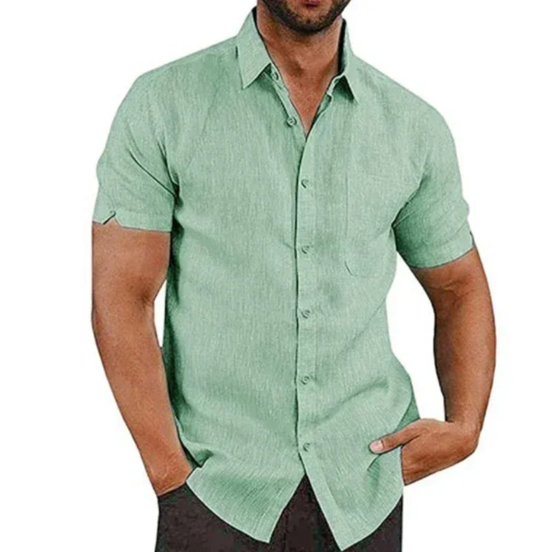 Men's Relaxed Summer Button Shirt