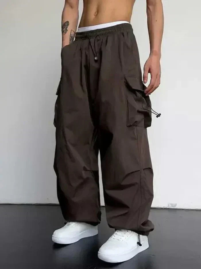 Men's Baggy Wide-Leg Trousers