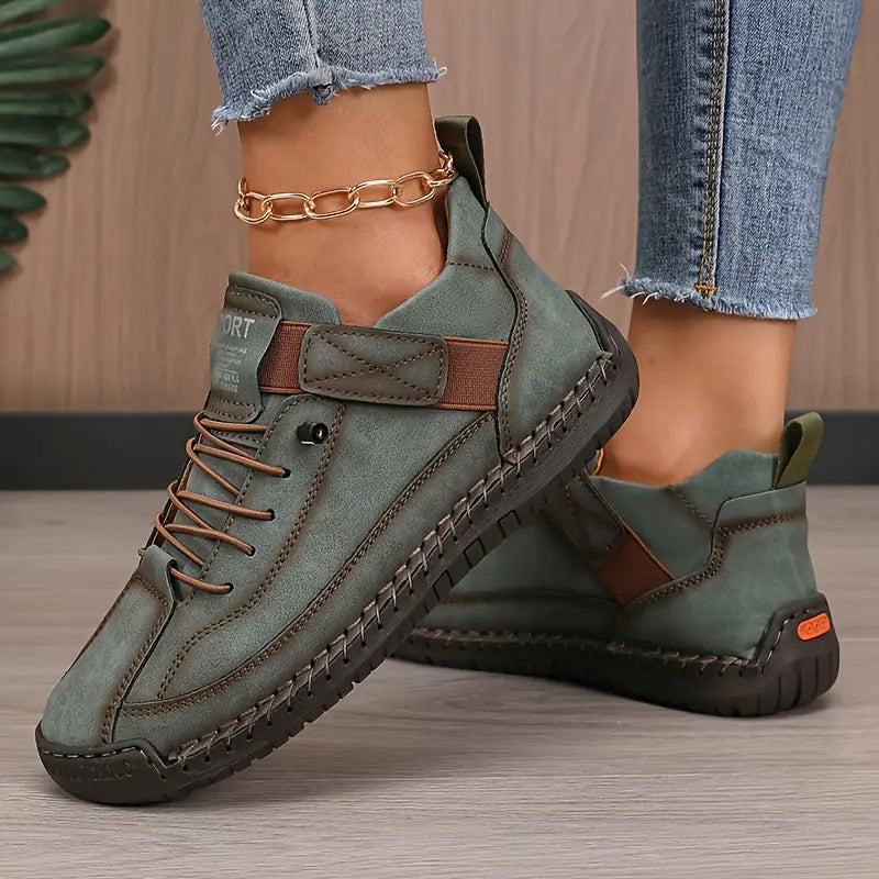 Women's Orthopedic Leather Trainers