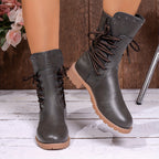 Women's Combat Lace-Up Ankle Boots