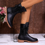 Women's Combat Lace-Up Ankle Boots