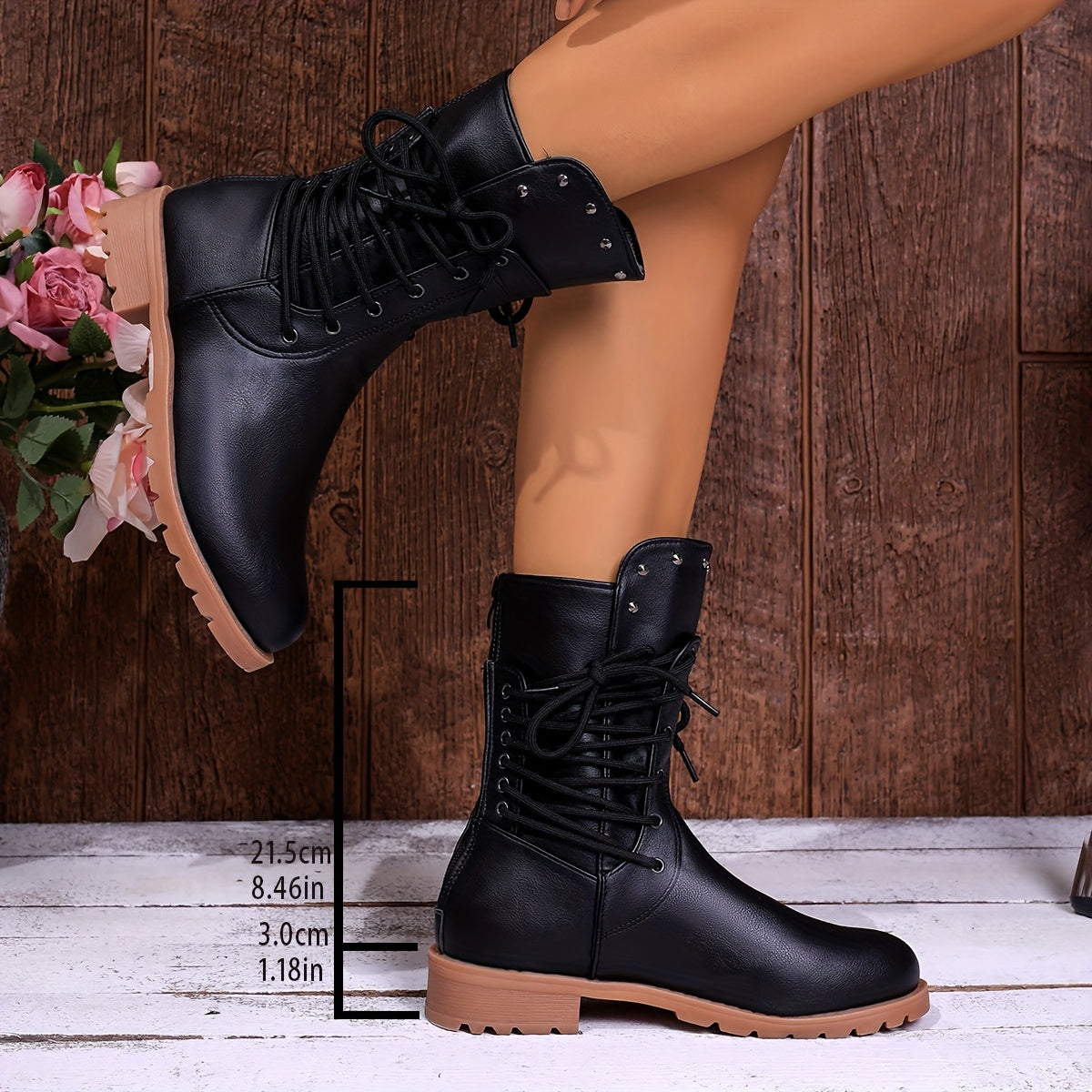 Women's Combat Lace-Up Ankle Boots