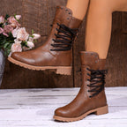 Women's Combat Lace-Up Ankle Boots