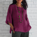 Women's V-Neck Linen Tunic