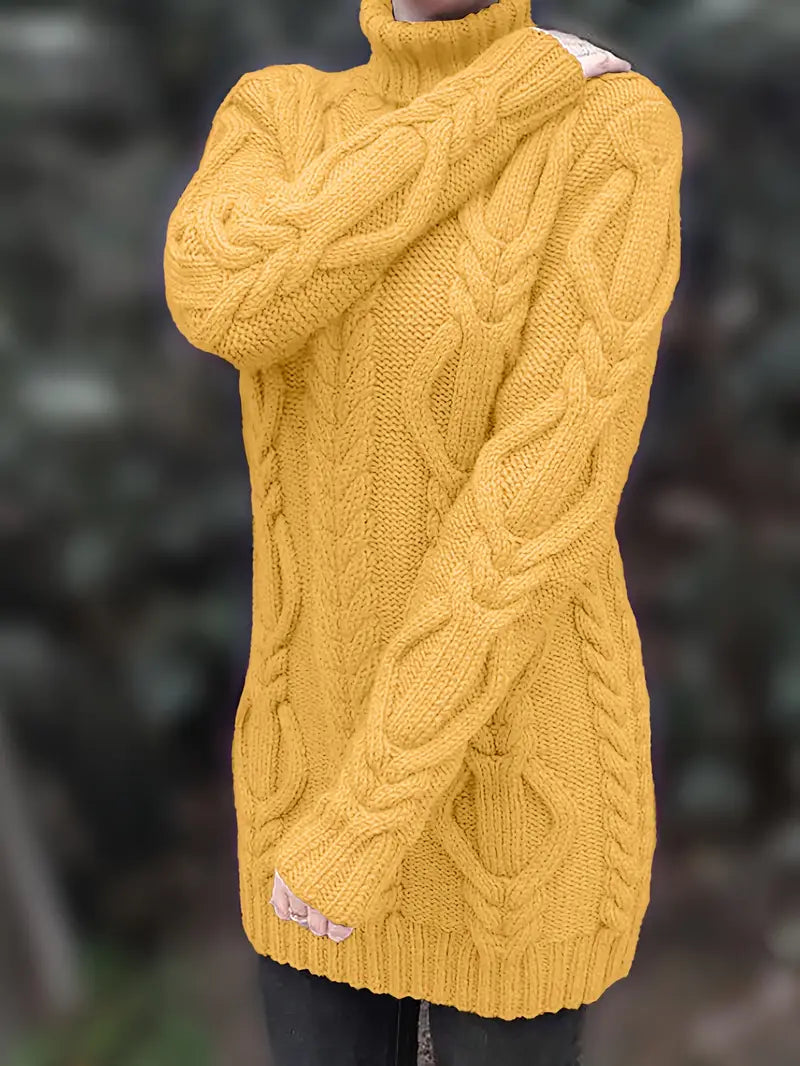 Women's Oversized Cable Knit Jumper