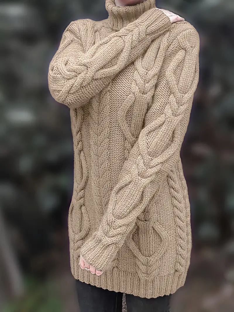 Women's Oversized Cable Knit Jumper