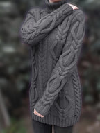 Women's Oversized Cable Knit Jumper