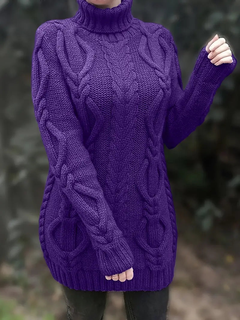 Women's Oversized Cable Knit Jumper