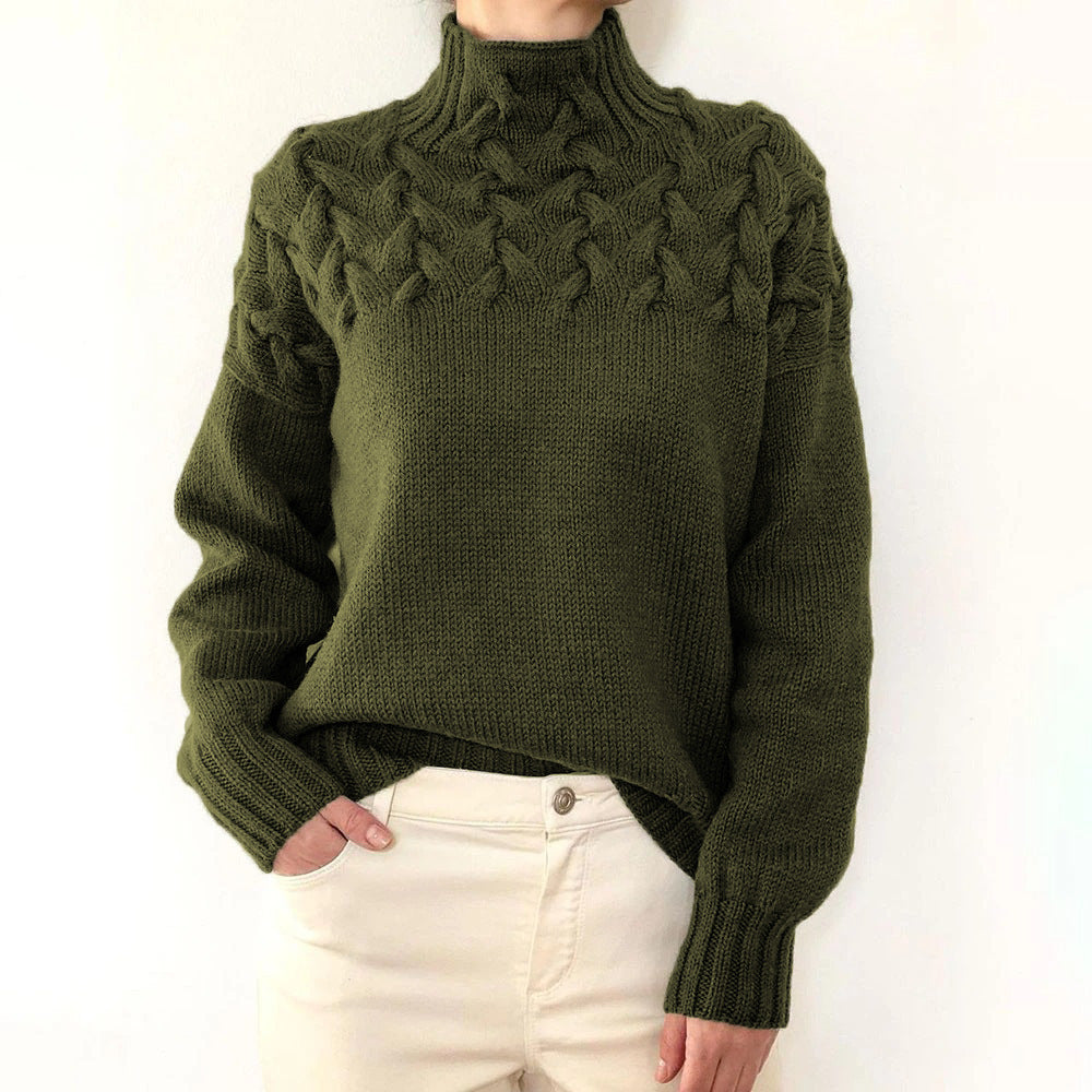 Women's Ribbed Cable Knit Jumper