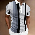 Men's Tailored Striped Polo Shirt