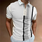 Men's Tailored Striped Polo Shirt
