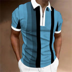 Men's Tailored Striped Polo Shirt