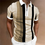 Men's Tailored Striped Polo Shirt