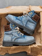 Men's Chunky Sole Denim Boots