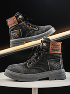 Men's Chunky Sole Denim Boots
