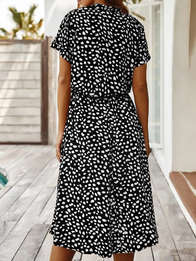 Women's Printed Midi Summer Dress
