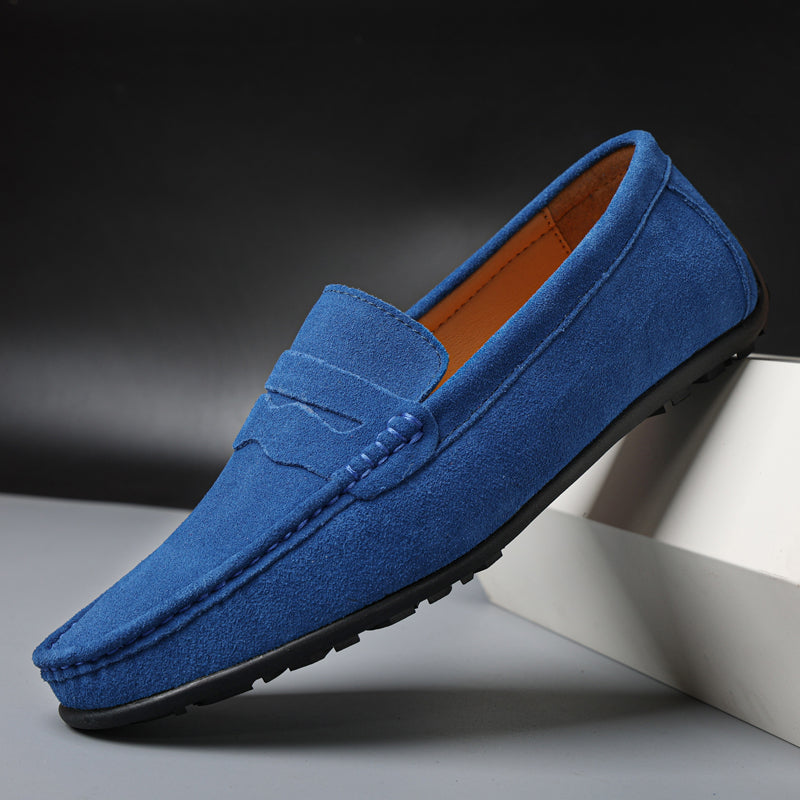 Men's Refined Suede Penny Loafers