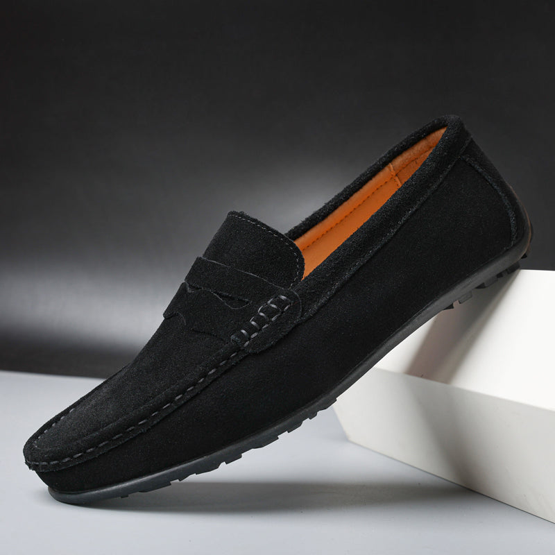 Men's Refined Suede Penny Loafers