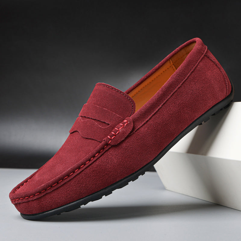 Men's Refined Suede Penny Loafers