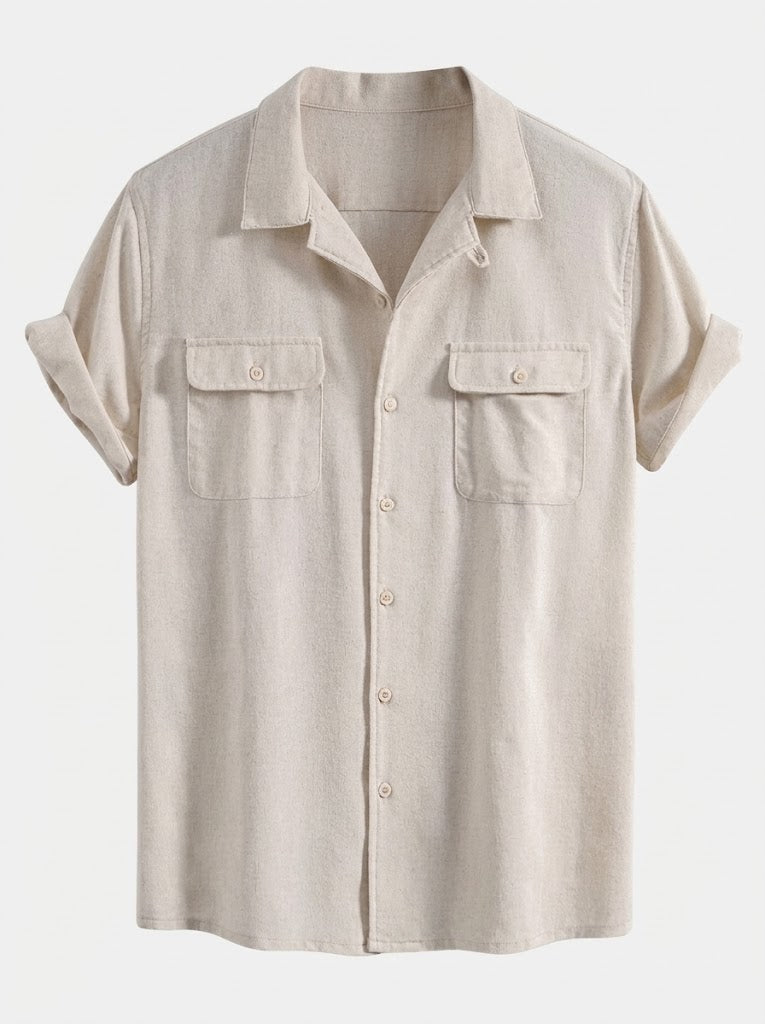 Men's Cuban Collar Summer Set