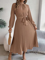 Women's Pleated Midi Dress