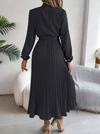Women's Pleated Midi Dress